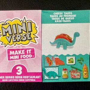 Cheesy taco diner series 3
Miniverse make it mini food dinner